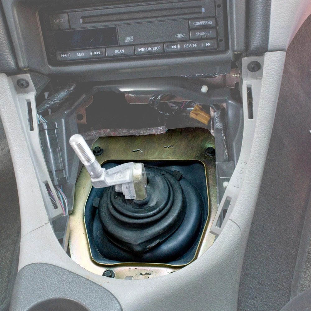 For 1979-2004 Mustang Lower Shift Shifter Rubber Boot w/ Metal Support Brack