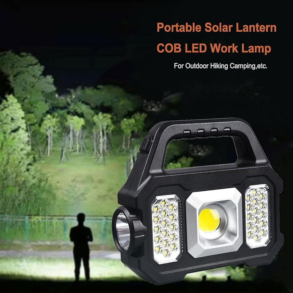 2x Waterproof LED Flashlight 🌟 Solar USB Rechargeable Torch for Camping