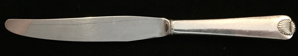 Sterling Silver Flatware - International Colonial Shell Dinner Knife Modern