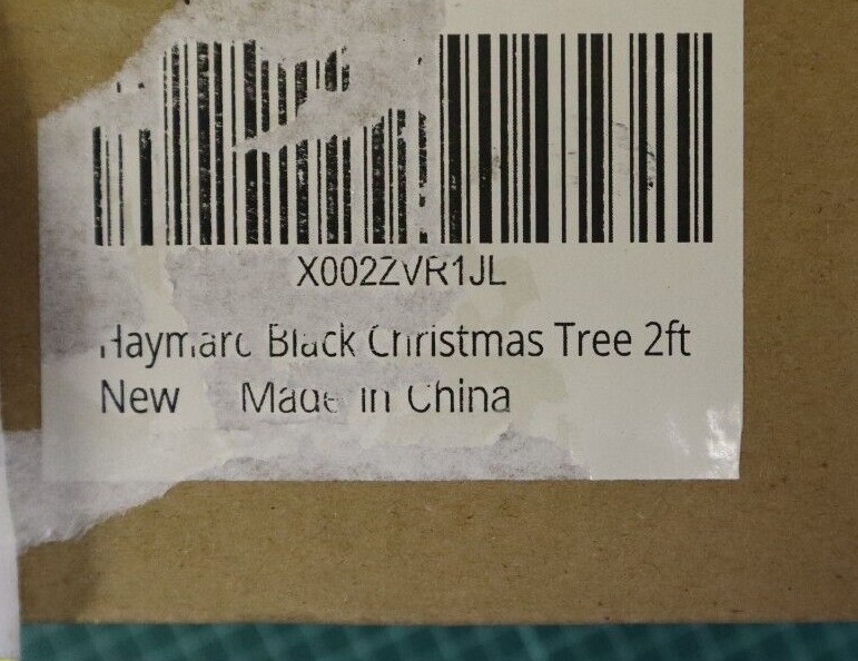 2ft Table top Mini Gothic Christmas Tree Small Size Halloween