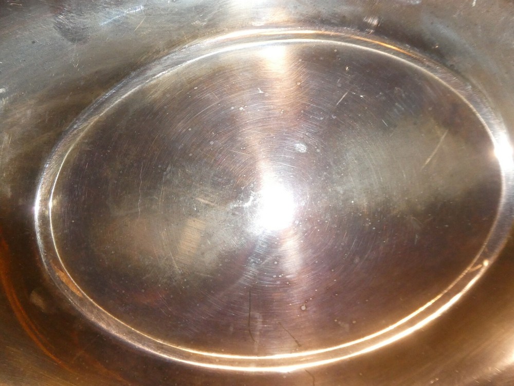 Wallace Silver Plate Baroque Pattern 16" Centerpiece Footed Fruit Bowl #1