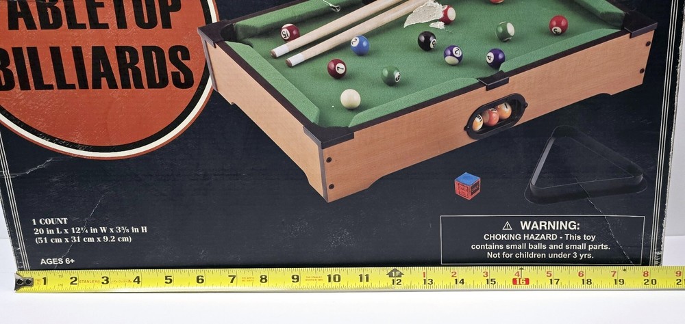 Buxton Tabletop Billiards Pool Table