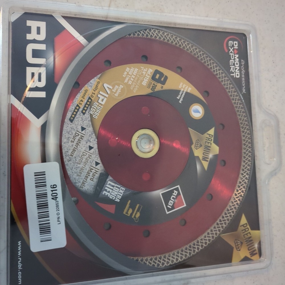 Rubi Tools 8" VIP Premium Wet Diamond Blade