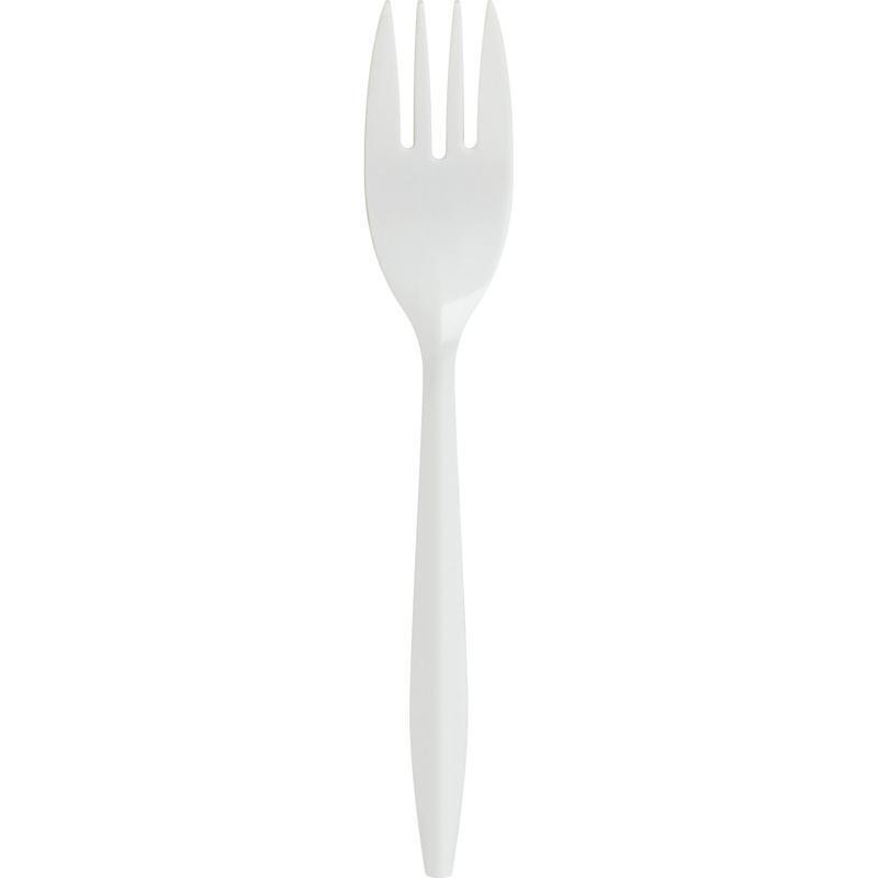 Medium Weight Plastic Forks 1000 Count Disposable Tableware Heavy Duty Cutlery