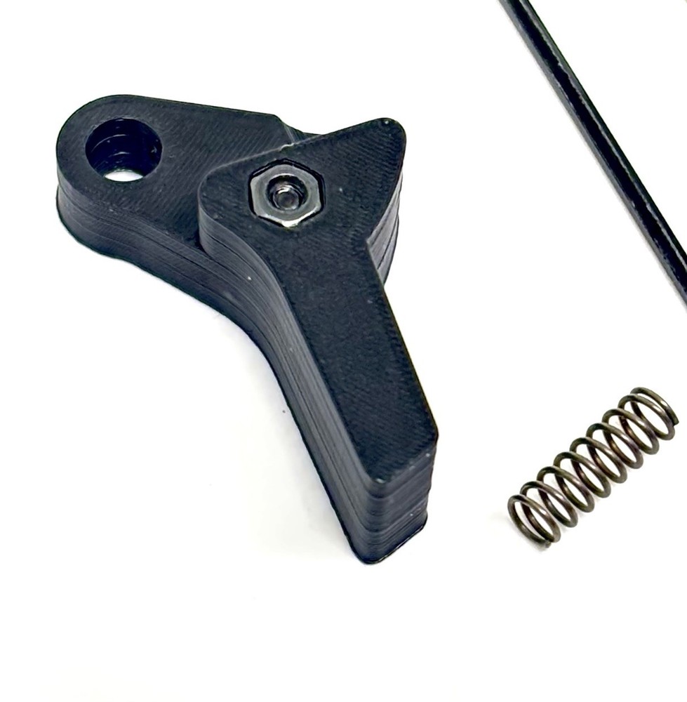 1 Pack POLYMER FLAT GLOCK Trigger Shoe and Spring GEN 1-4 BLACK