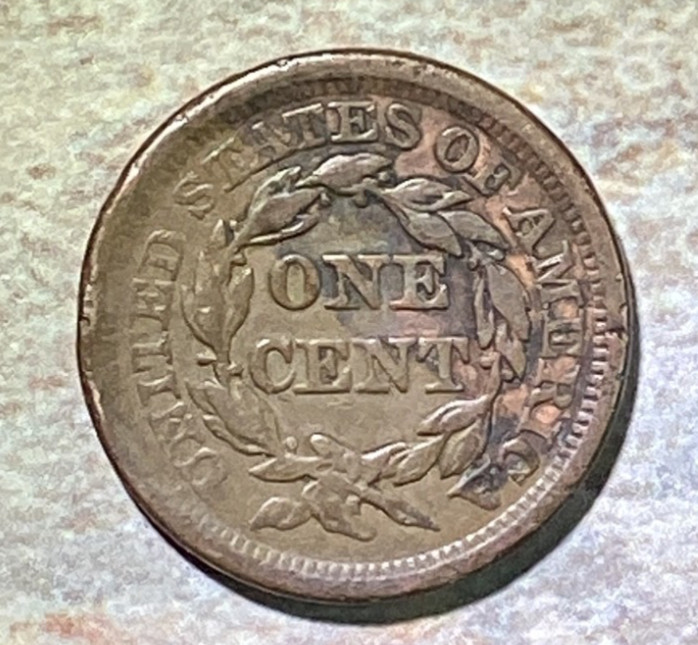 1856 matron head large cent