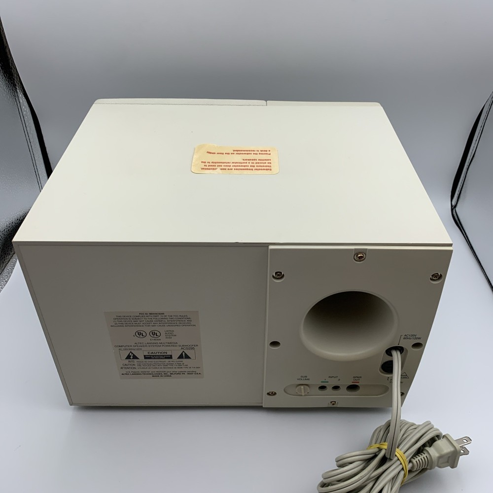 Altec Lansing Multimedia Computer Speaker System Powered Subwoofer ACS295