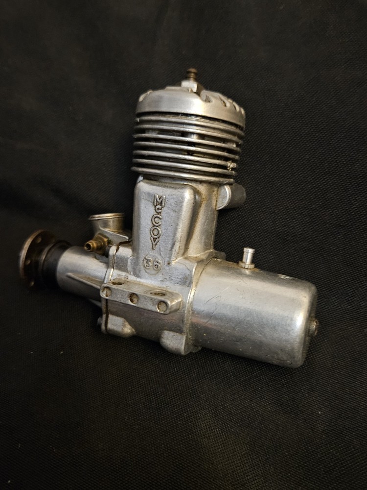 Rare 1955 McCoy .36 Super Stunt Control Line RC Airplane Engine-Good Compression