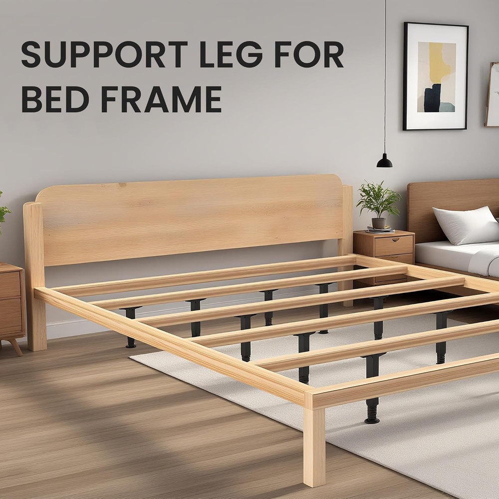 8 PCS Adjustable Bed Frame Support Legs, Heavy Duty Replacement Bed Legs Kit ...