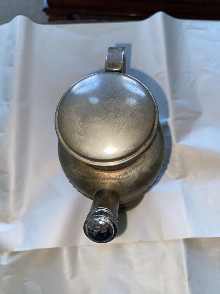 Silver Plated 10” Cocktail Shaker Crescent Silverware MFG Co 1930s
