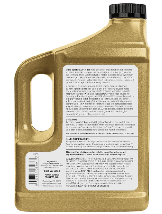 Diesel Injector & DPF Flush Cleaner – 64oz Fuel System Treatment