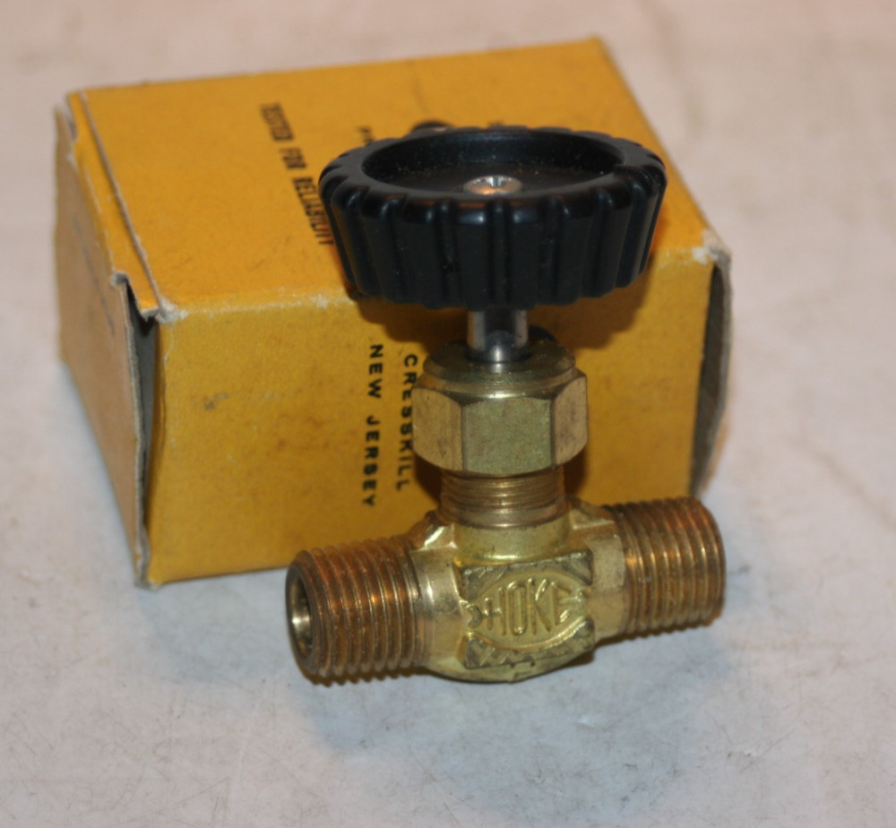 1/4 MNPT Brass Needle Valve (3000 Psig) HOKE 3232M4B