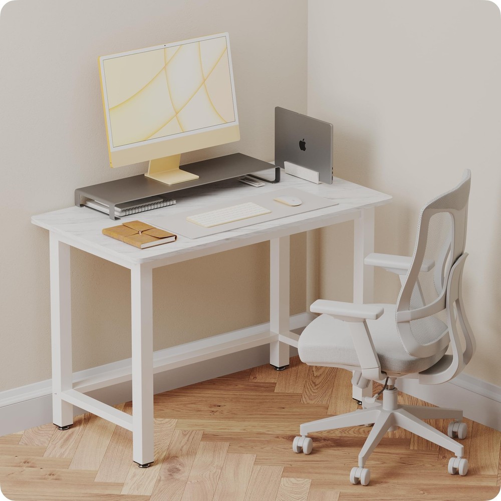 43" Home Office Desk Modern Computer Desk 43.3x23.6x29.5 inches PC Table with...