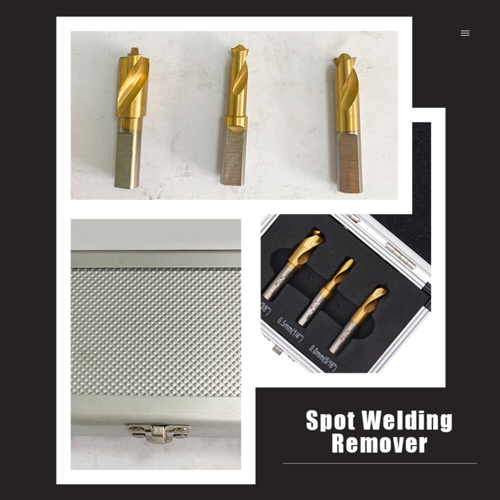 1 Set Drilling Out Spot Welds Spot Weld Drill Bit Sharpener Welding Drills