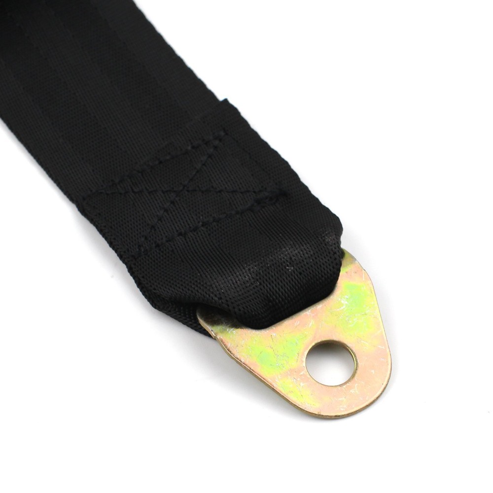 2 Pack Black Universal 2 Point Retractable Adjustable Car Seat Belt