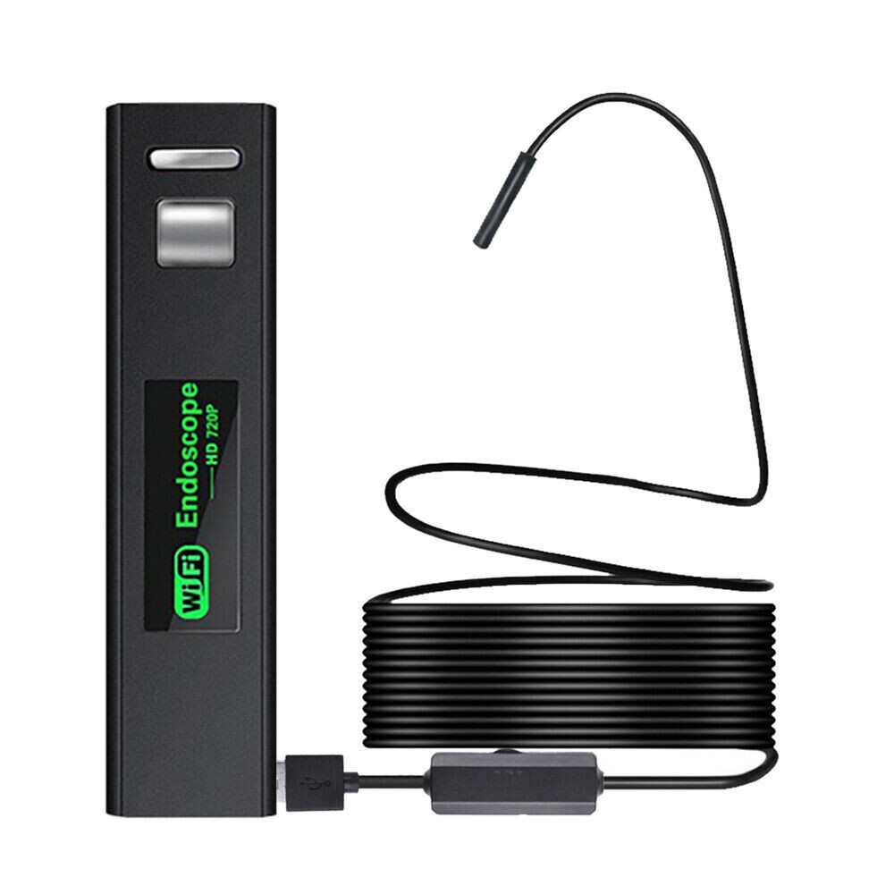 5M 8LED Wireless Endoscope WiFi Borescope Inspection Camera USB For iOS Android