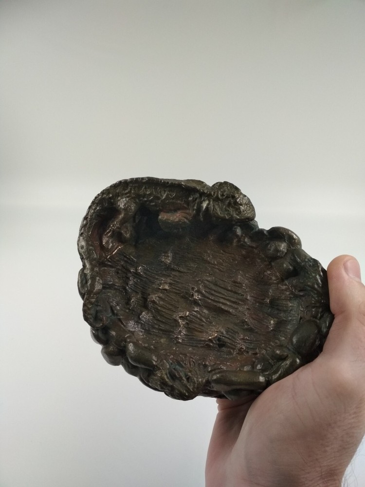 Lizard - salamander, Soviet bronze ashtray, *30