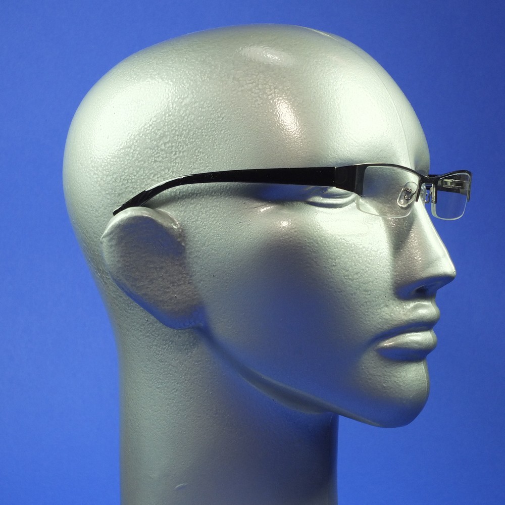 Computer Reading Glasses Hot Silver Tech Frame Bottomless Screen TV Lens  +1.50
