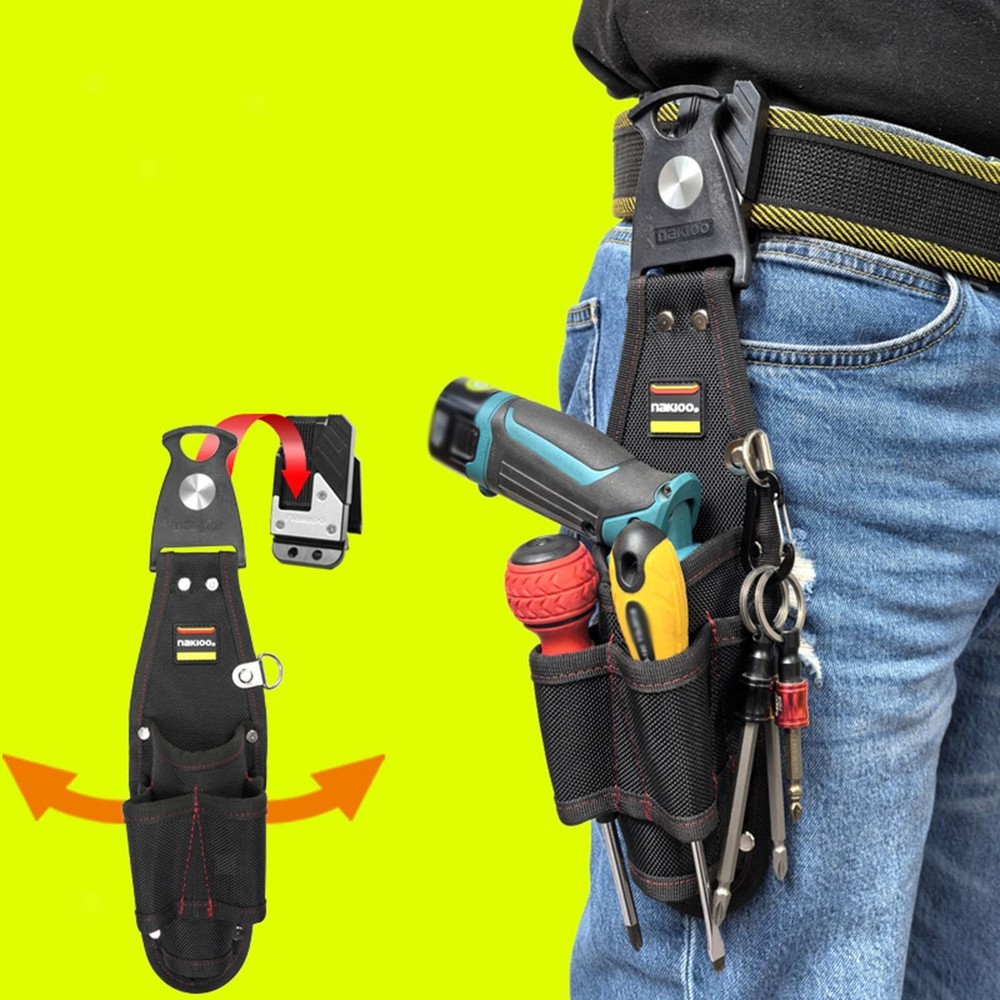 Tool Belt Side Belt Pouch Utility Toolbelt Adjustable Multipurpose Hardware Bag