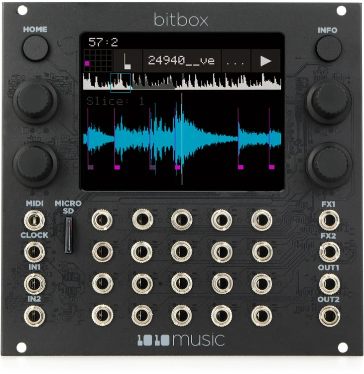 1010music Bitbox mk2 Eurorack Performance Sampler with Touchscreen - Black