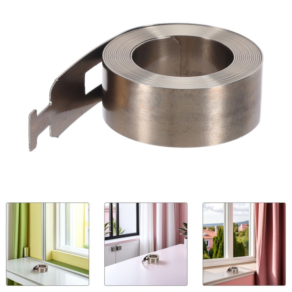 2pcs Window Coil Spring Flat Tension Spring Hardware 47x0.5" for Folding Window
