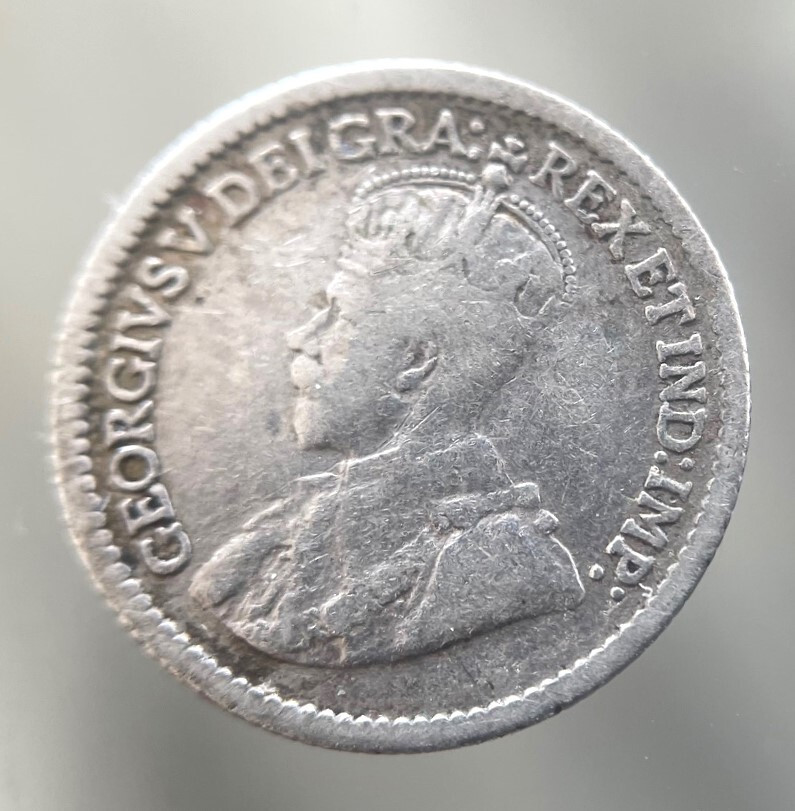 1916, Canada, 5 Cent Coin, 92.5% Silver, Very Nice Condition