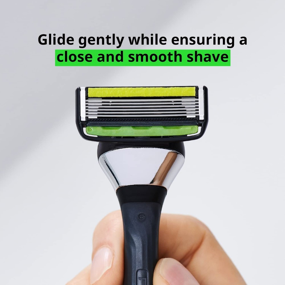 Dorco Pace 6 Pro - Six Blade Razor System with Trimmer 12Pack Refill (No Handle)