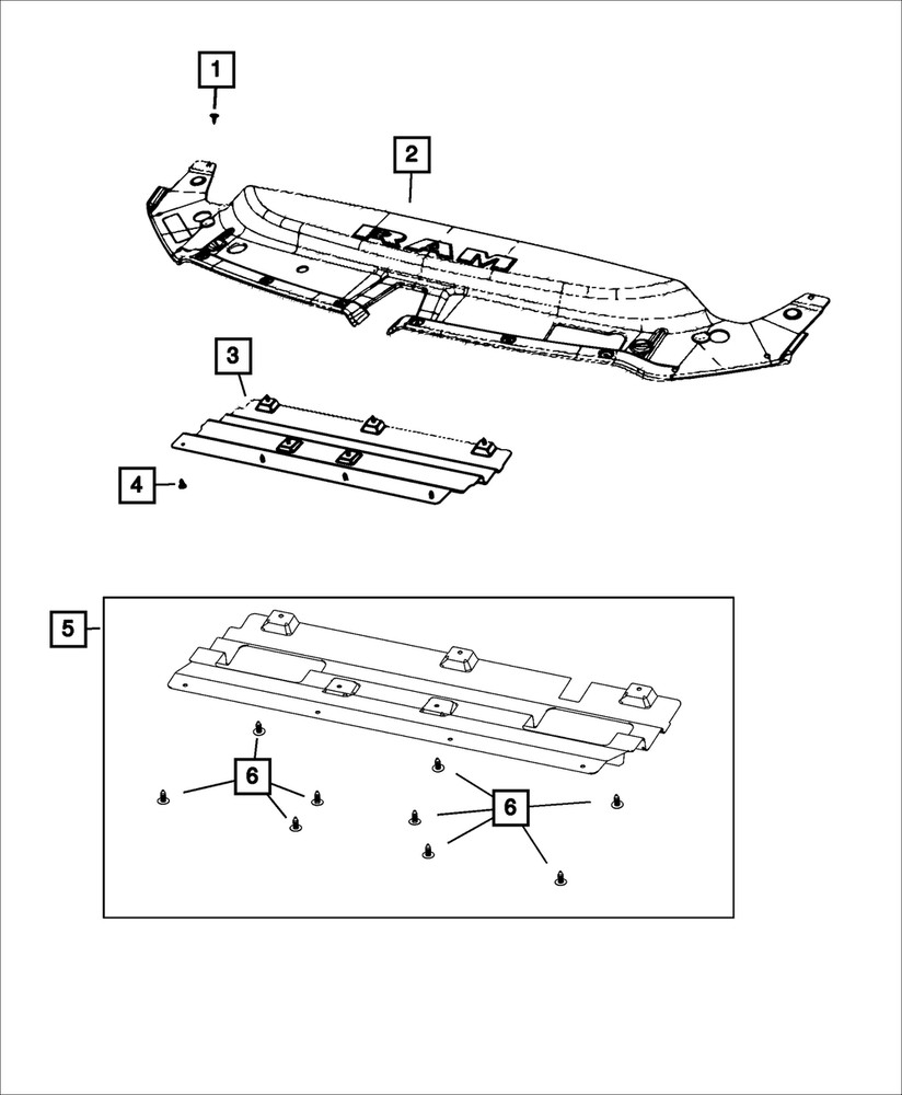 Genuine Mopar Radiator Lower Seal 68276399AA