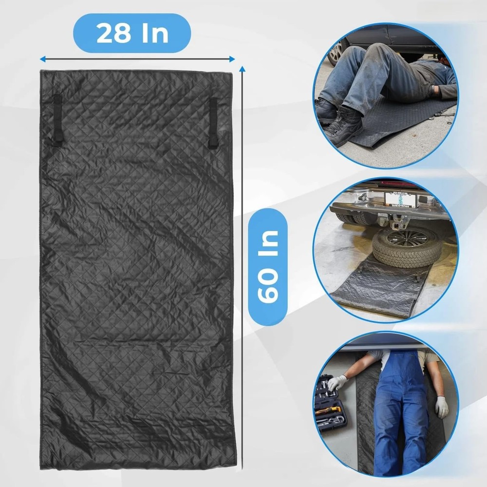 60x28 Mechanic Rolling Mat with Storage Bag for Easy Ground Work