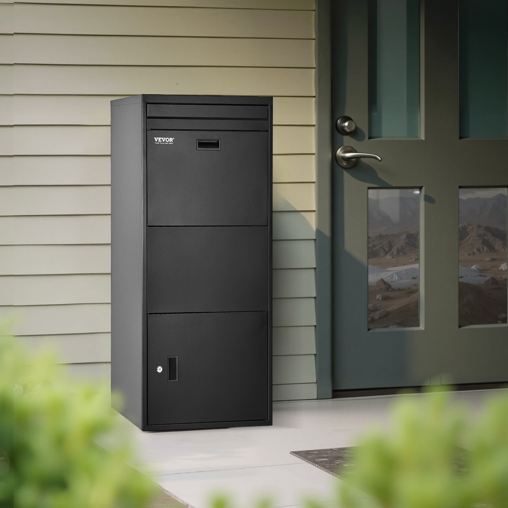VEVOR Package Delivery Boxes for Outside 47.2 in Anti-Theft Lockable Parcel Drop