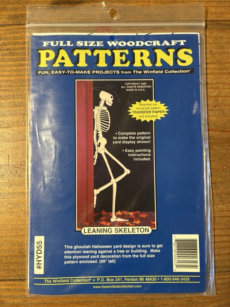 The Winfield Collection Woodcraft Patterns- Devils, Skeleton & Corn (set 3)