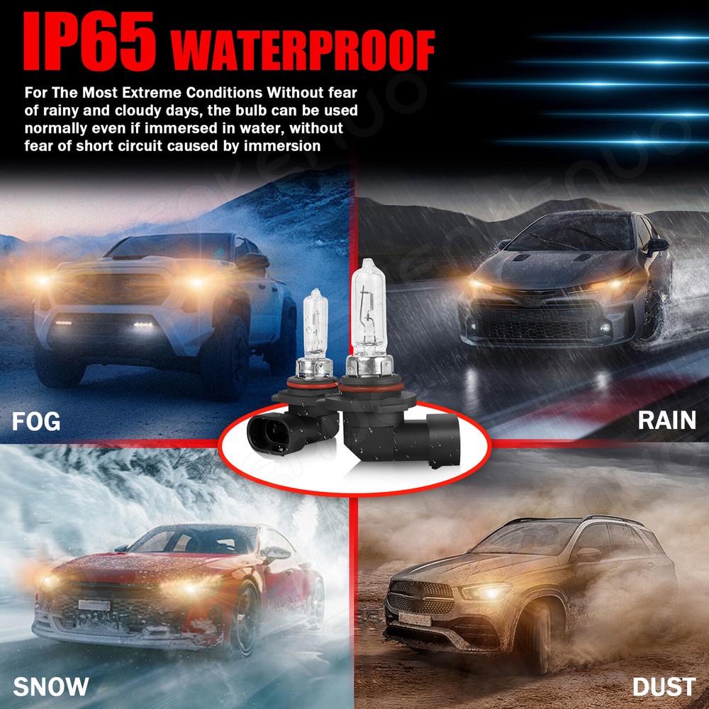 For Dodge Avenger 1995-2000 2008-2014 3400K Halogen Headlight Bulb High Low BP