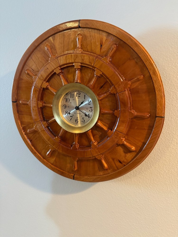 antique ships clock - one of a kind. SOLD
