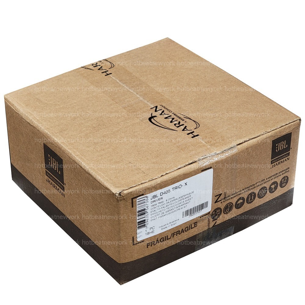 JBL D405 TRIO-X High Compression Phenolic Midrange Driver 110/160-Watt RMS 8-ohm