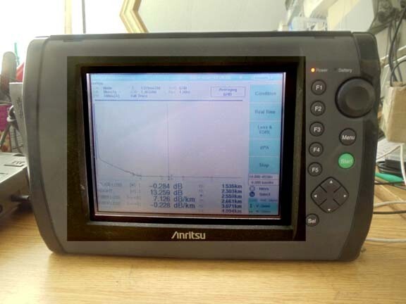 Anritsu MW9076B1 Optical time Domain Reflectometer and mainframe
