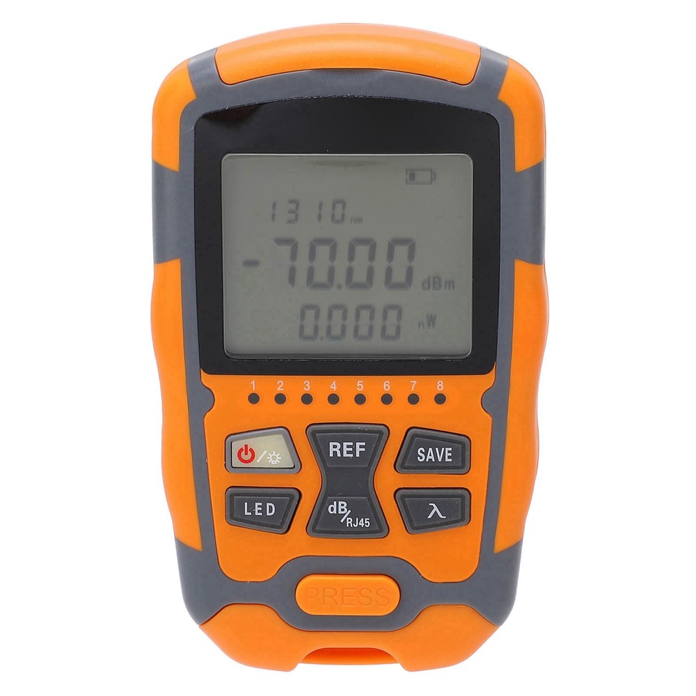 Optical Power Meter Optical Fiber Cable Tester Multimeter Tool with LED Light
