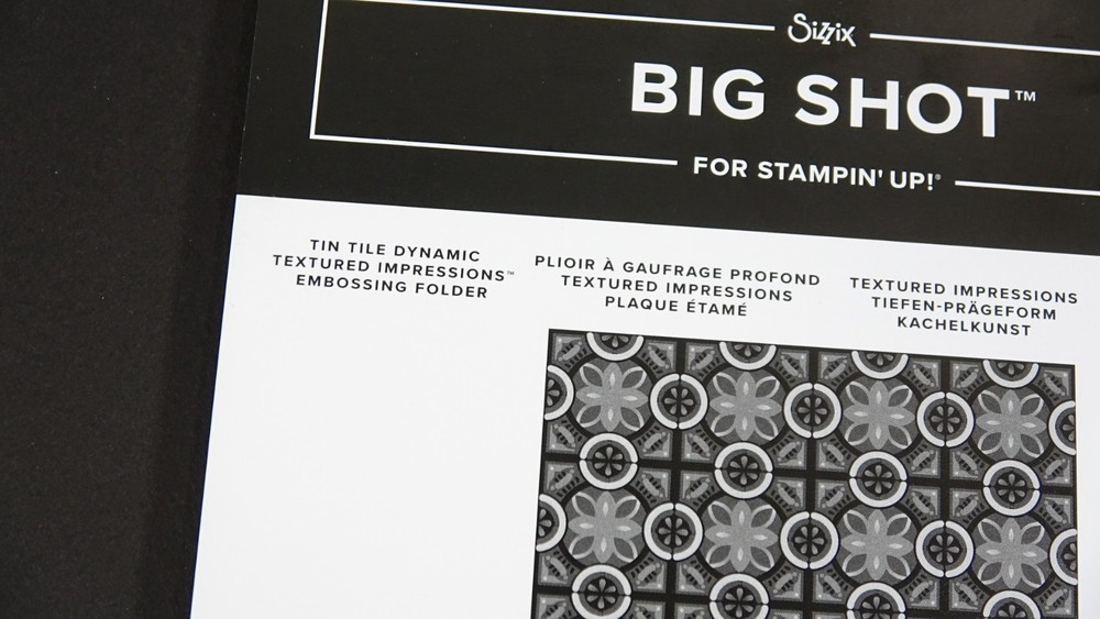 Sizzix Big Shots Embossing Folder Tin Tile Dynamic 147906