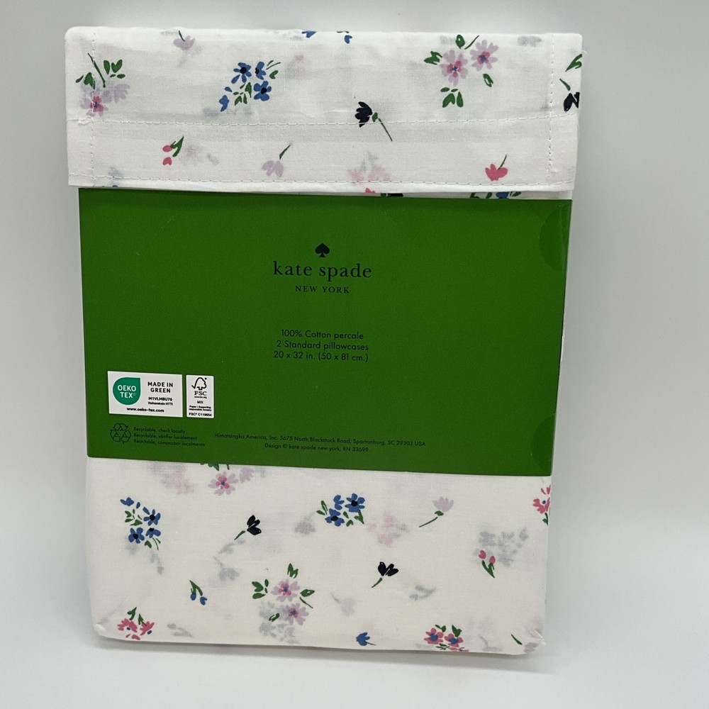 KATE SPADE STANDARD PILLOWCASES - SET OF 2 - NEW