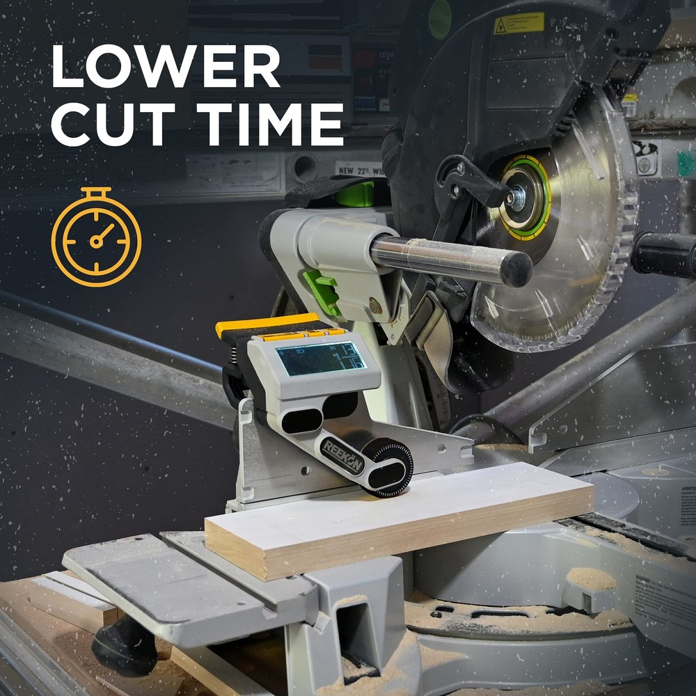 REEKON M1 Caliber Measuring Tool for Miter Saws – Eliminates Need Solid Black