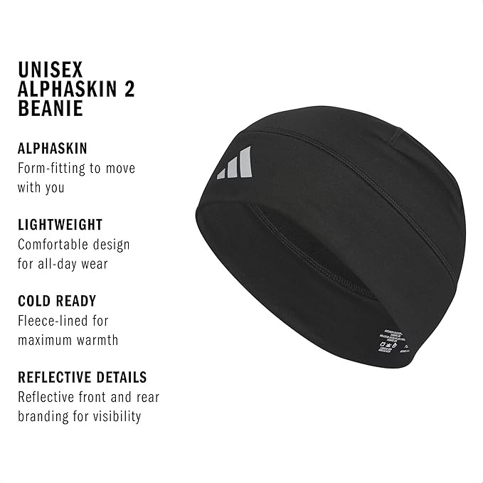 Adidas Alphaskin Beanie – Performance Workout Skull Cap