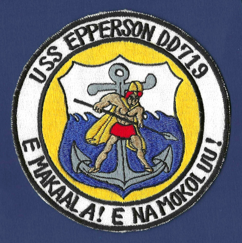 USS EPPERSON DD-719 Destroyer Ship's Crest Patch