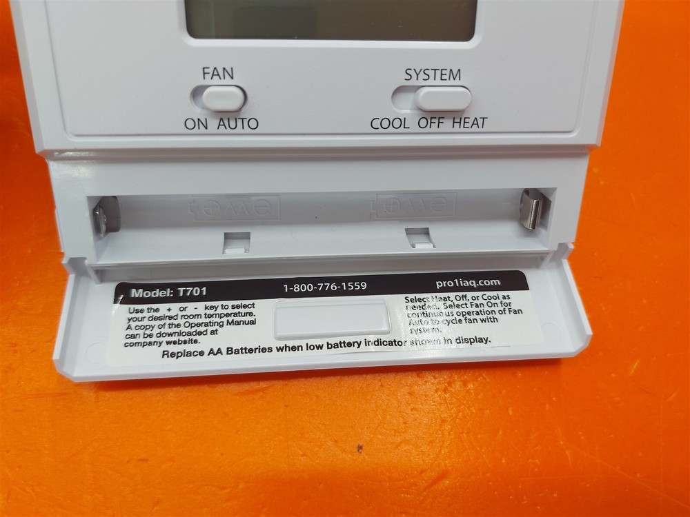 ⭐️⭐️⭐️⭐️⭐️ Pro1 IAQ T701 Digital Non-Programmable Thermostat w Mount