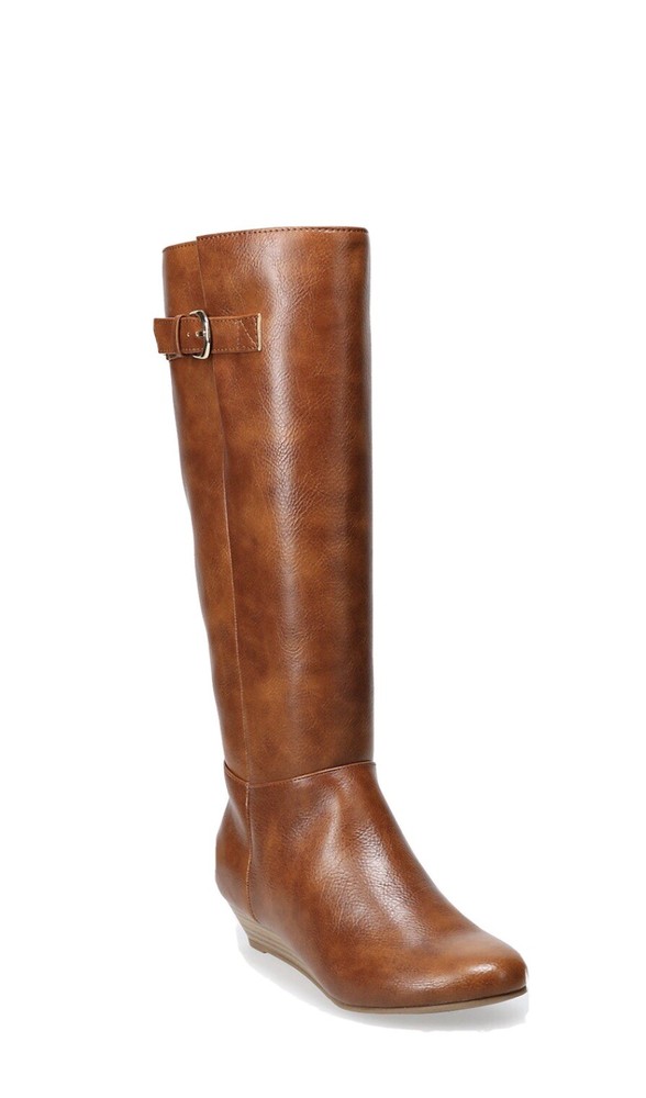 New in Box SO Women's Knee High Boot Color Cognac Multiple Sizes