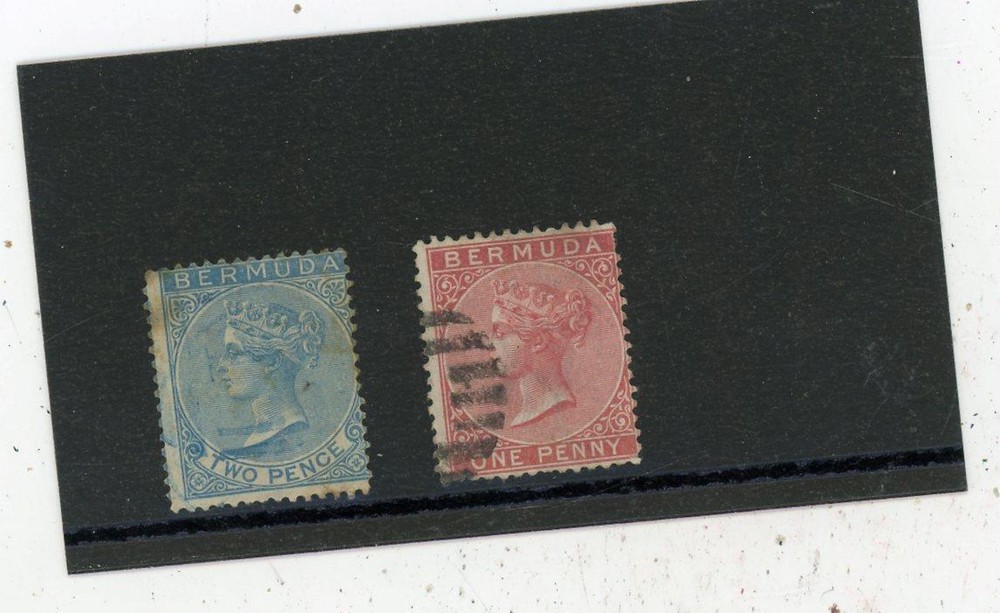 Bermuda 1865 Scott# 1-2 Canceled