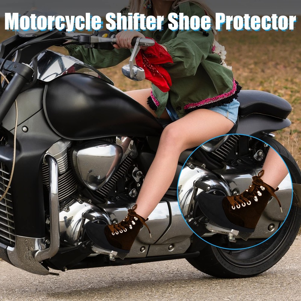 2 Pack Motorcycle Shoe Protector - Shifter Cover & Boot Protector for Men & W...