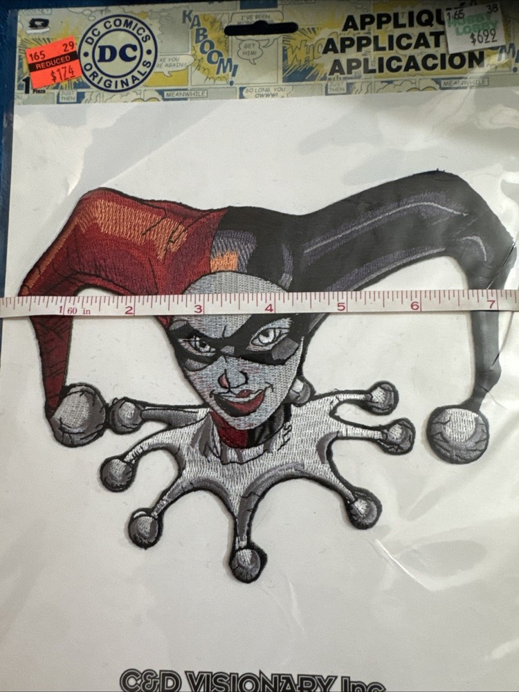 DC Harley Quinn Large Cloth Jacket Patch New 1342