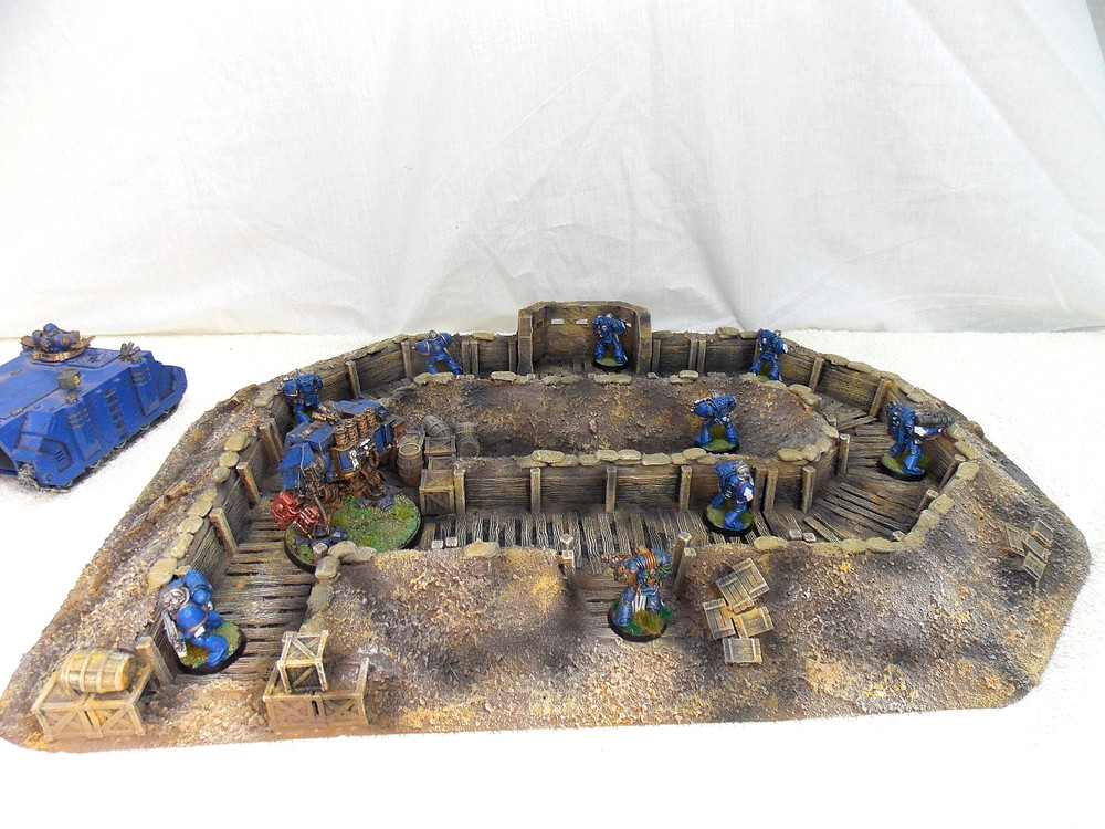 WARGAMING TERRAIN PAINTED ADVANCE ORDERS TRENCH SYSTEM