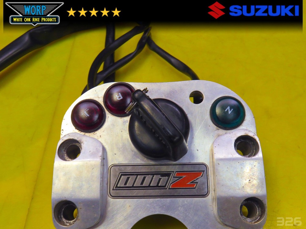 2003 SUZUKI LTZ400 IGNITION STARTER KEY SWITCH + BILLET HANDLEBAR CLAMP 03-07