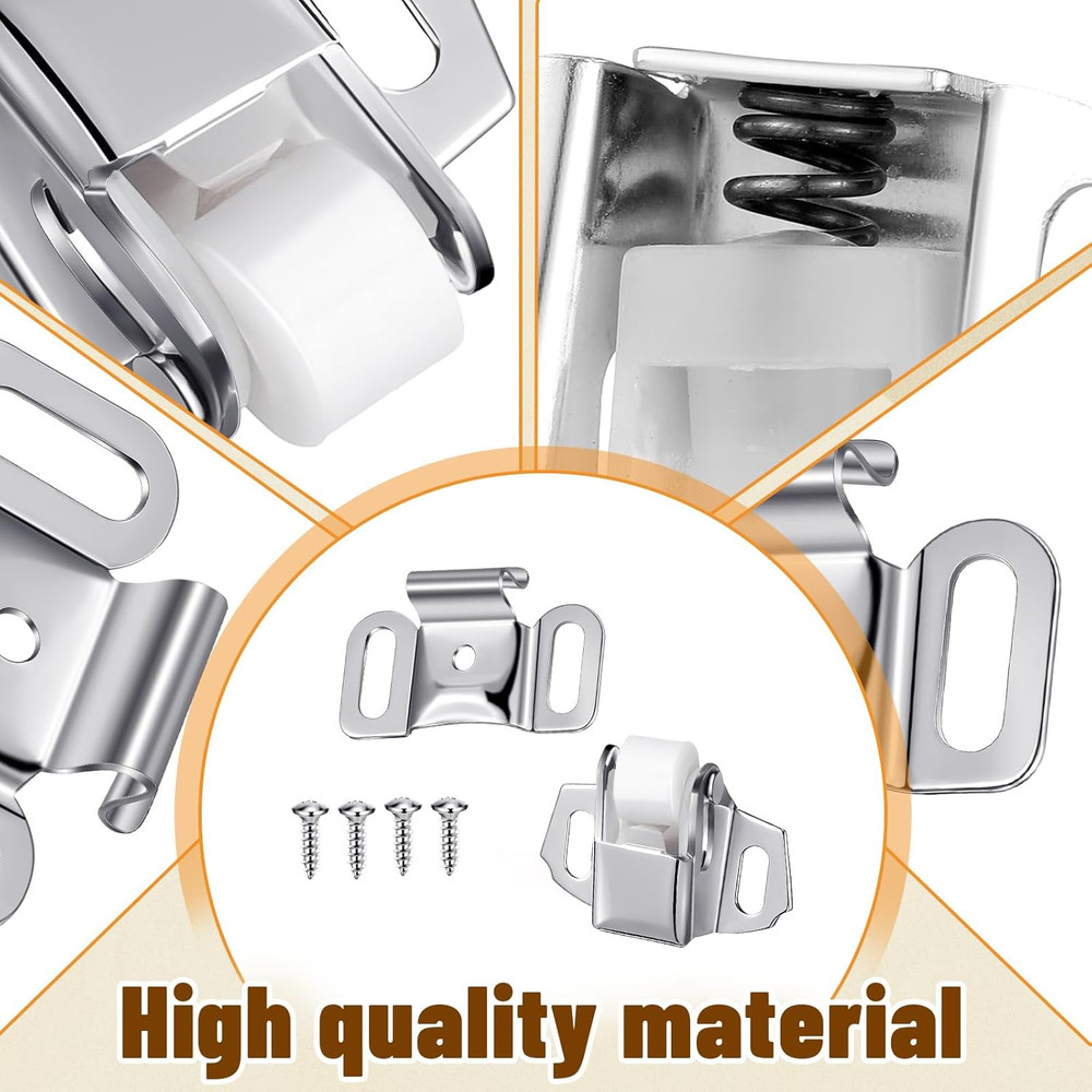 Shimeyao 1 Set Mailbox Replacement Roller Catch Latch with Screws Hardware Rolle