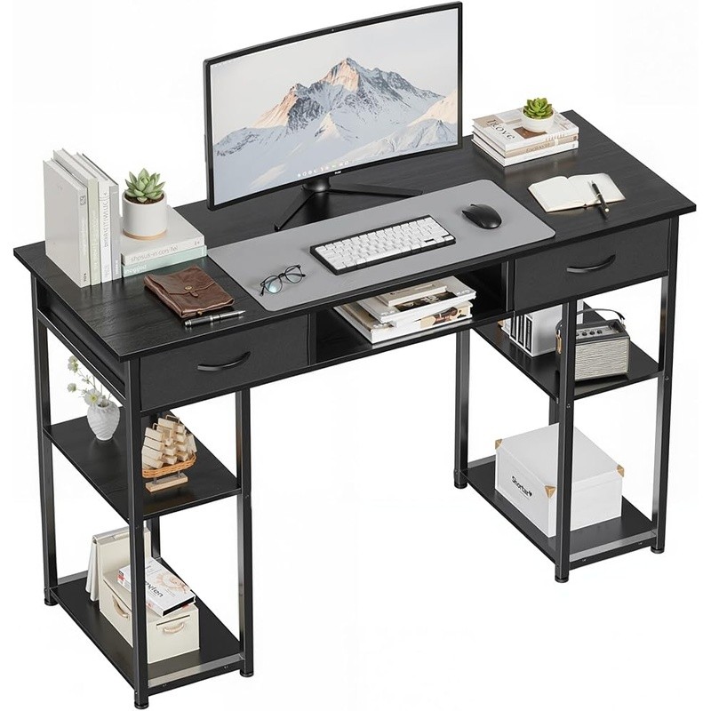 Modern Computer Desk Ample Storage Versatile Durable Easy Assembly Home Office